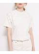 bluzka biała kropki H&M