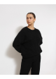 sweter czarny mohair blend H&M