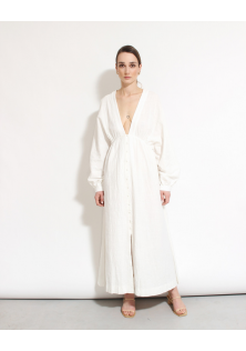 sukienka bawełniana biała LABELRAIL