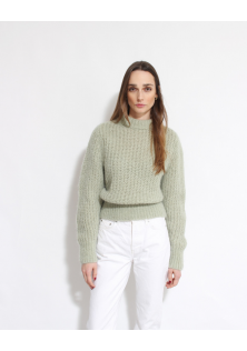 szałwiowy sweter H&M