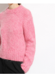 sweter różowy mohair blend 