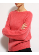 3 sweter różowy harley moher wełna