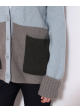 sweter kolorowy zapinany COS
